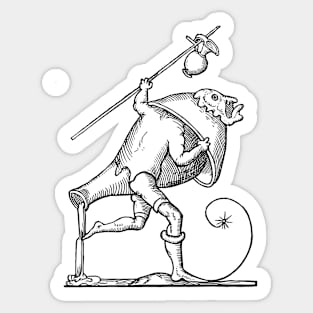 Grotesque #25 The Drolatic Dreams of Pantagruel (1565) Sticker